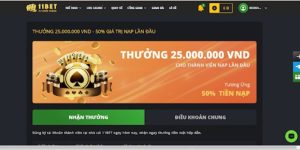 Thưởng 50% giá trị nạp tối đa 25 triệu cho thành viên mới tại YEU88